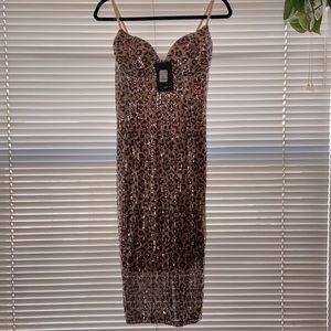 Savannah Nights Sequin Midi Dress